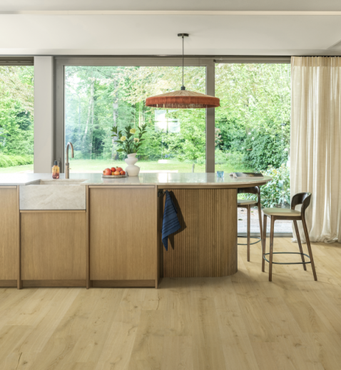 Foto : Nieuwe waterdichte visgraat laminaatcollectie