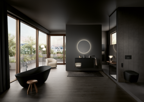 Foto : Zwart als statement voor pure elegantie in de badkamer