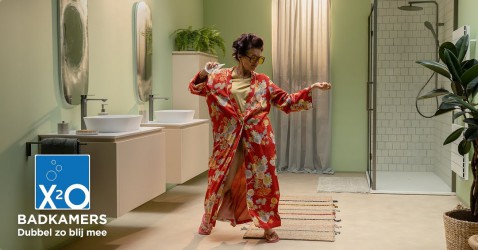 Foto : X²O Badkamers zet klantbeleving centraal in nieuwe merkcampagne