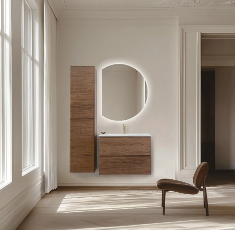 Foto : De charme van hout: zo breng je gezelligheid en warmte in je badkamerinterieur