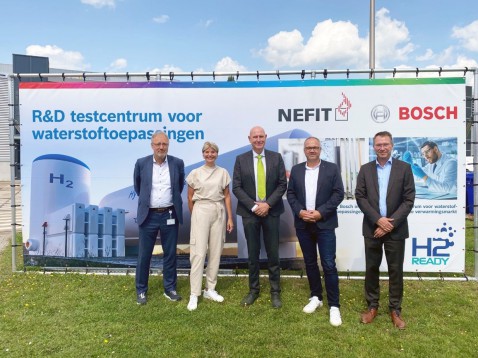 Foto : Nefit Bosch realiseert in Deventer een testcentrum voor waterstoftoepassingen