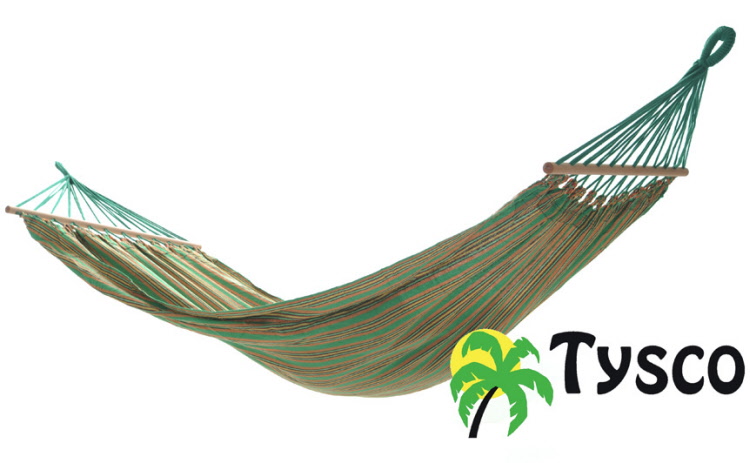 Foto: l eenpersoons hangmat met spreidstok milena rood groen