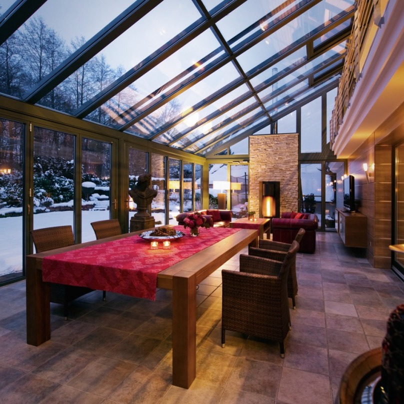 Foto: serrre tuinkamer tuin winter solarlux