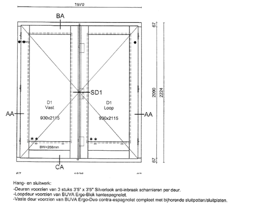 Foto: 2018 openslaande deuren