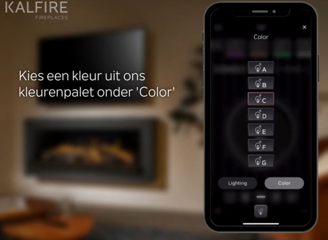 Foto : Kalfire E-series: Slimme elektrische sfeerhaard met app-bediening