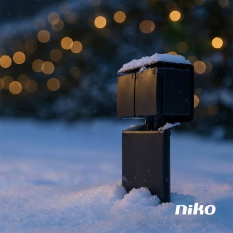 Foto : Sfeervolle kerstverlichting in de tuin, zonder gedoe