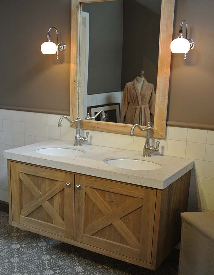 Foto : Windsor Bathrooms | Michigan Oak badkamermeubel