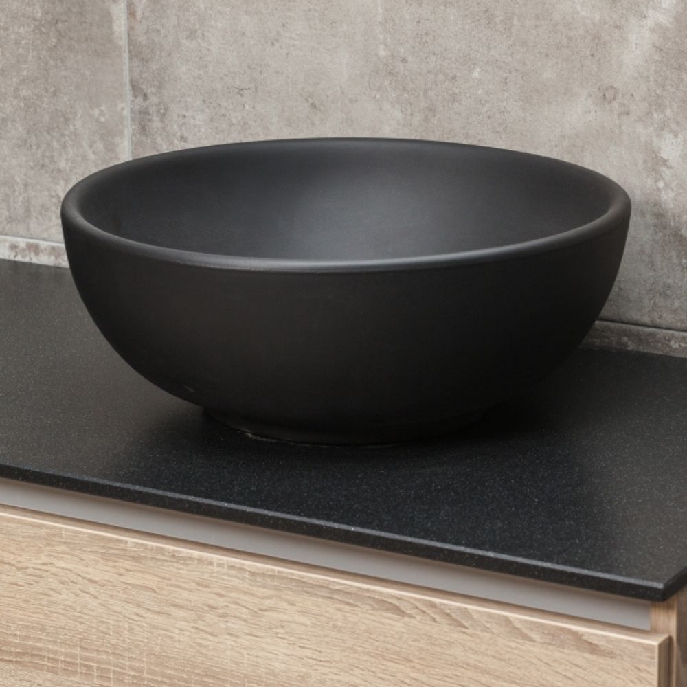 Foto: waskom zwart beton 43 5cm