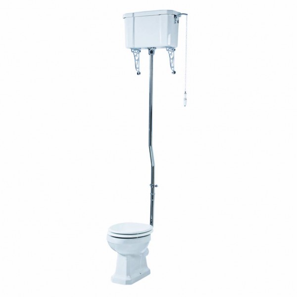 Foto : Klassiek toilet met hooghangend reservoir Lincoln CB004X