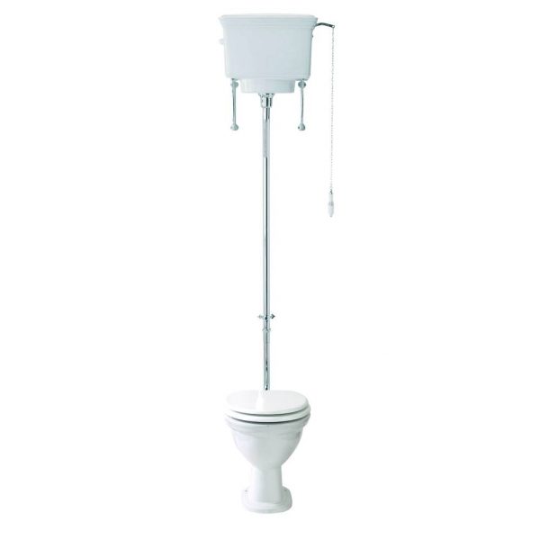 Foto : Klassiek toilet met hooghangend reservoir Carlton | WB015X
