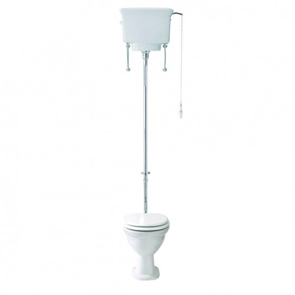 Foto : Klassiek toilet met hooghangend reservoir Carlton CBBAL015X