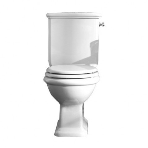 Foto : Klassiek duoblok toilet met doorspoelhendel