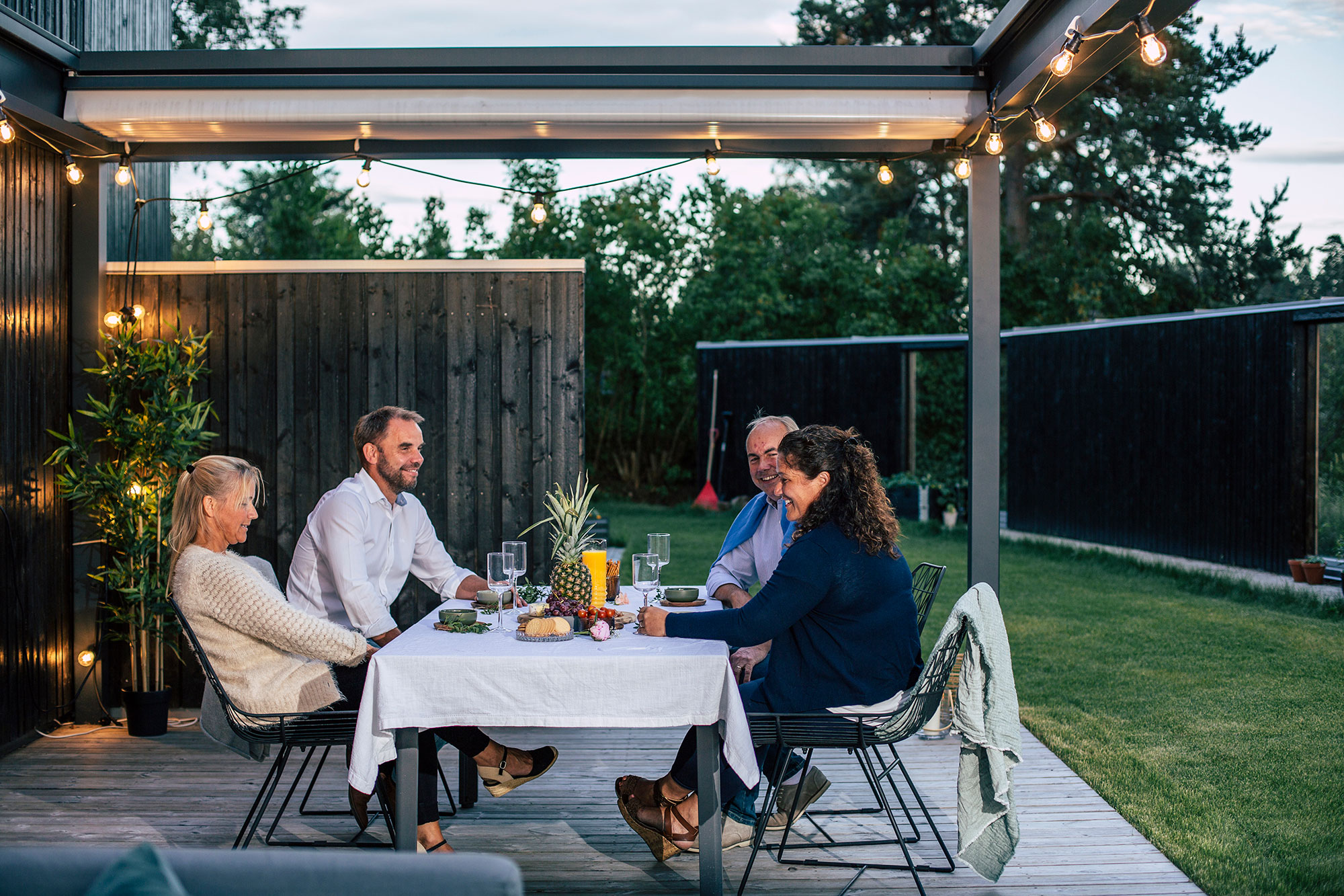 Onder de B300 is het zalig vertoeven voor een lekkere apero