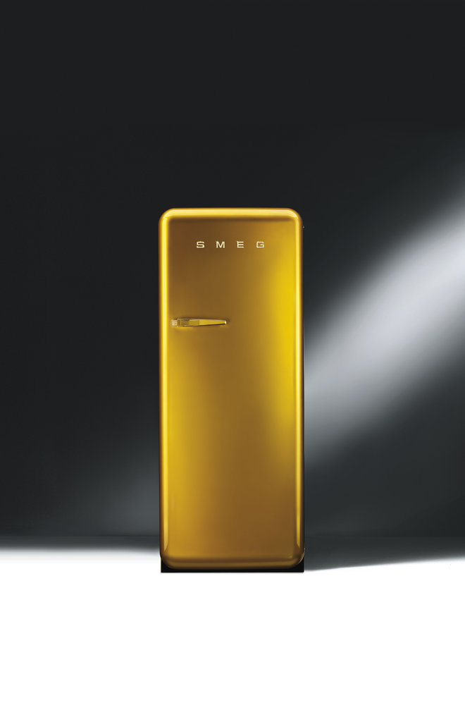 Foto: Smeg koelkast FAB28 Swarovski Gold 2