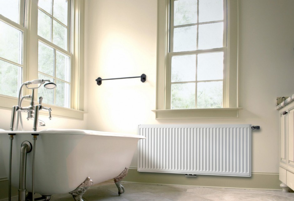 Foto: w3 Brugman paneelradiator middenaansluiting