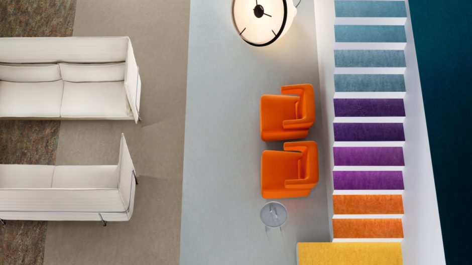 Foto: w3 Marmoleum marbled with stairs HD