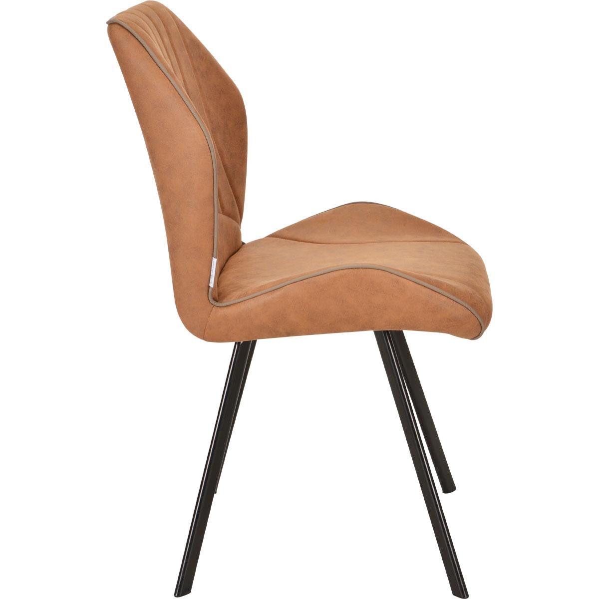 Foto: tmc wonen glen cognac stoel 2