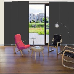 Foto: rg1123 30 semitransparant paneelgordijn velvet black 250x250