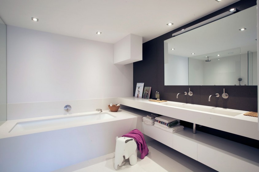 Foto : Moderne badkamers volledig afgestemd op