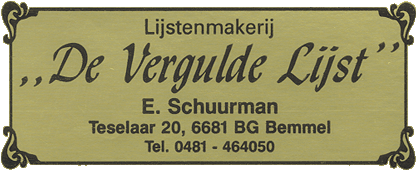 Profielfoto van Lijstenmakerij De Vergulde Lijst