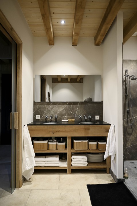 Foto : Landelijke badkamer en sauna