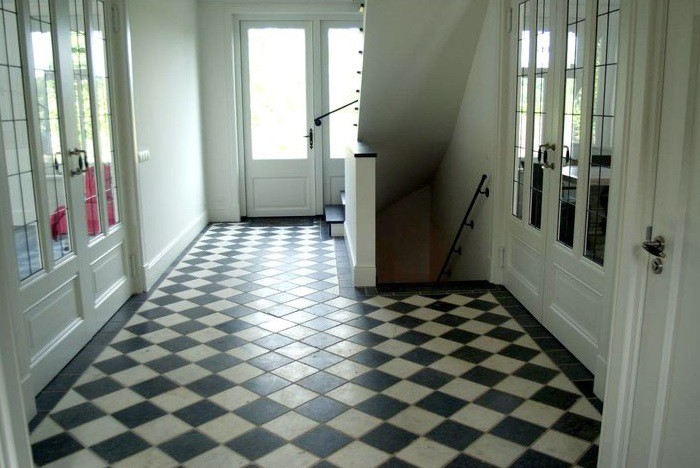 Foto: Oud Amsterdamse Dambord vloer
