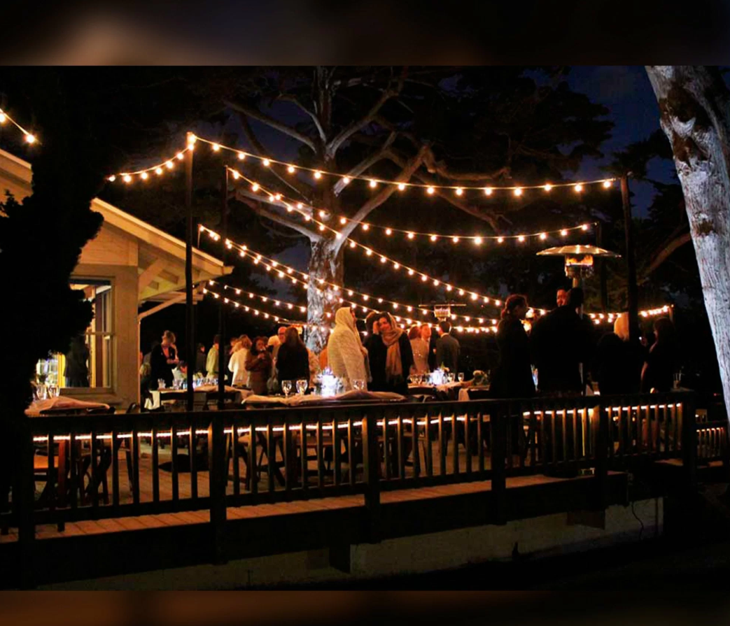 Foto : Sfeervolle buitenlichten met lichtsnoer