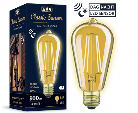 Foto : Classic Sensor LED 3W dag/nacht