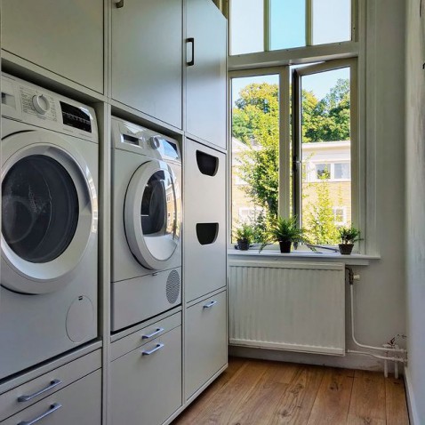 Foto : Tips voor het plaatsen van een kast in je bijkeuken of washok