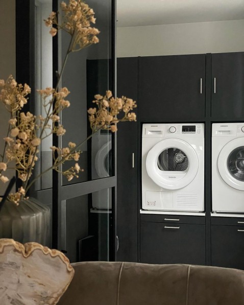 Foto : Dubbele wasmachine kast voor jouw wasmachine en droger