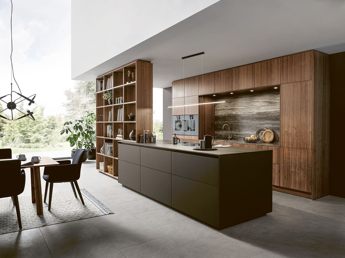 Foto : De next125 NX870 moderne keuken in mokkabruin
