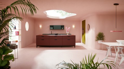 Foto : De Rijke Kleurensymfonie van de NX510: De Rode Keuken