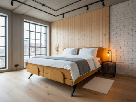 Foto : Boxsprings uit eigen Nederlandse fabriek