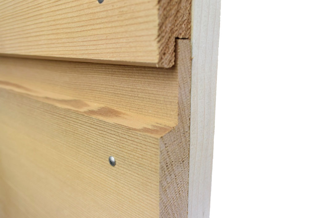 Foto: Showmodel Western Red Cedar Channelsiding 18x180mm