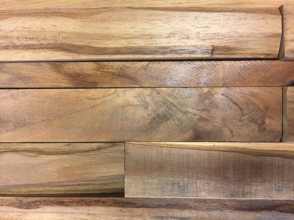 Teak wall panel