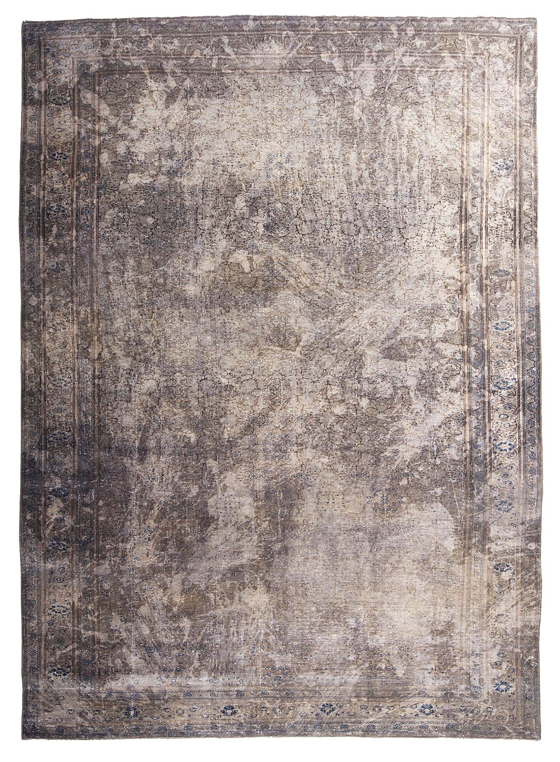 Foto: vintage recoloured rug kleur grijs 203x282cm