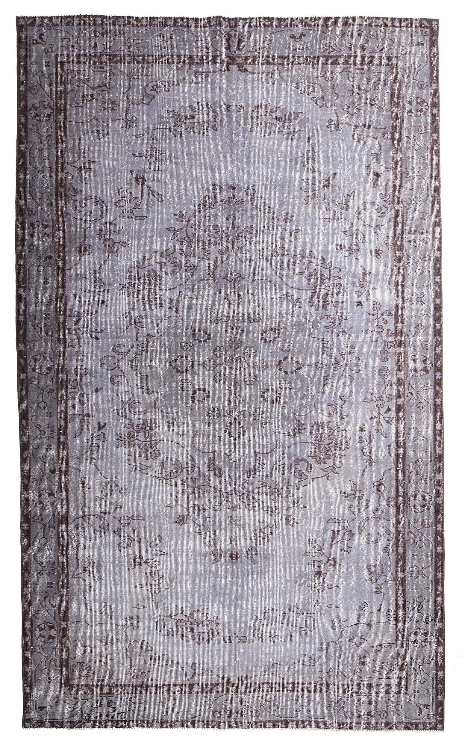 Foto: vintage recoloured rug kleur grijs 180x300cm