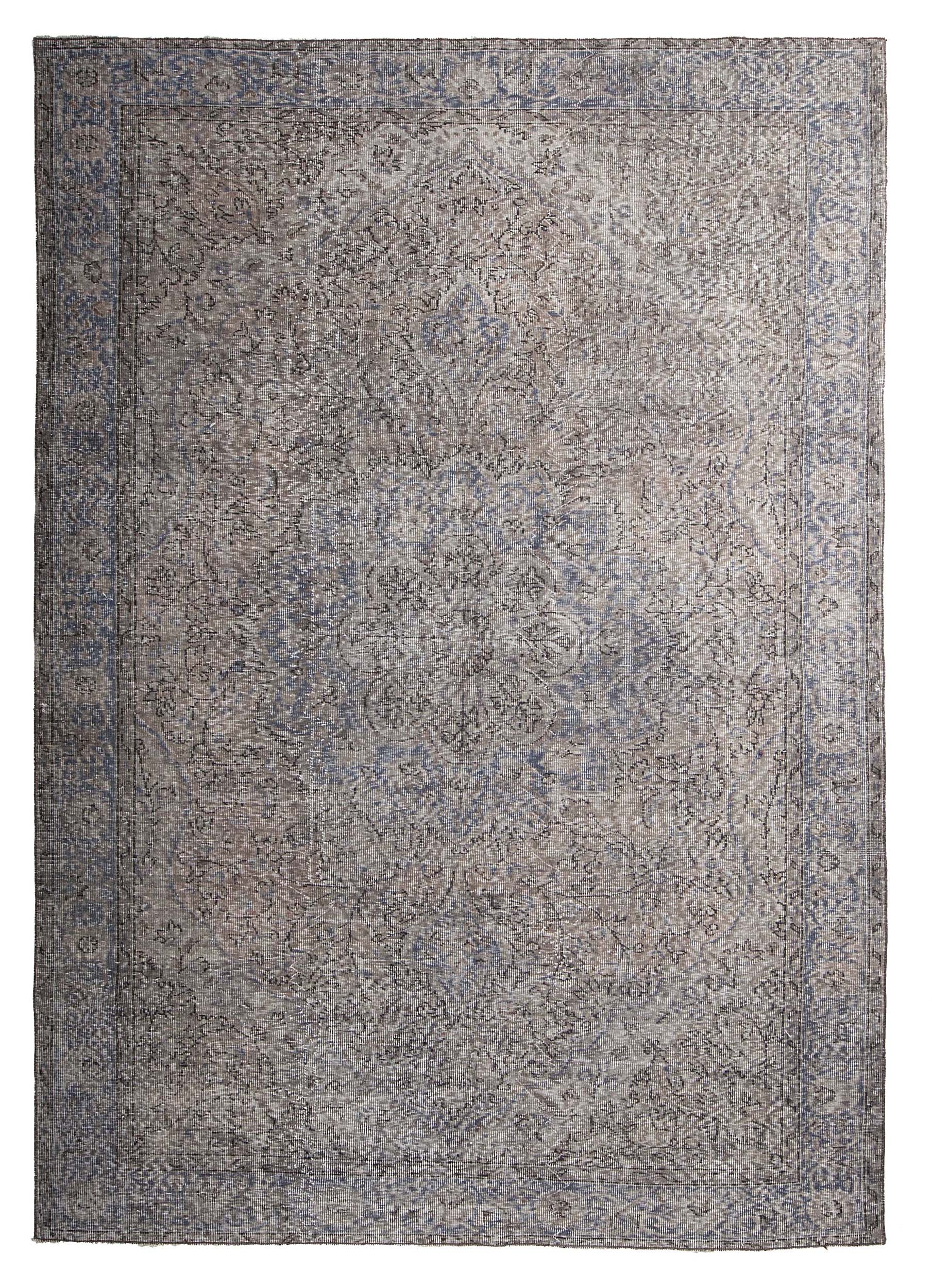 Foto: vintage recoloured rug kleur grijs 198x290cm