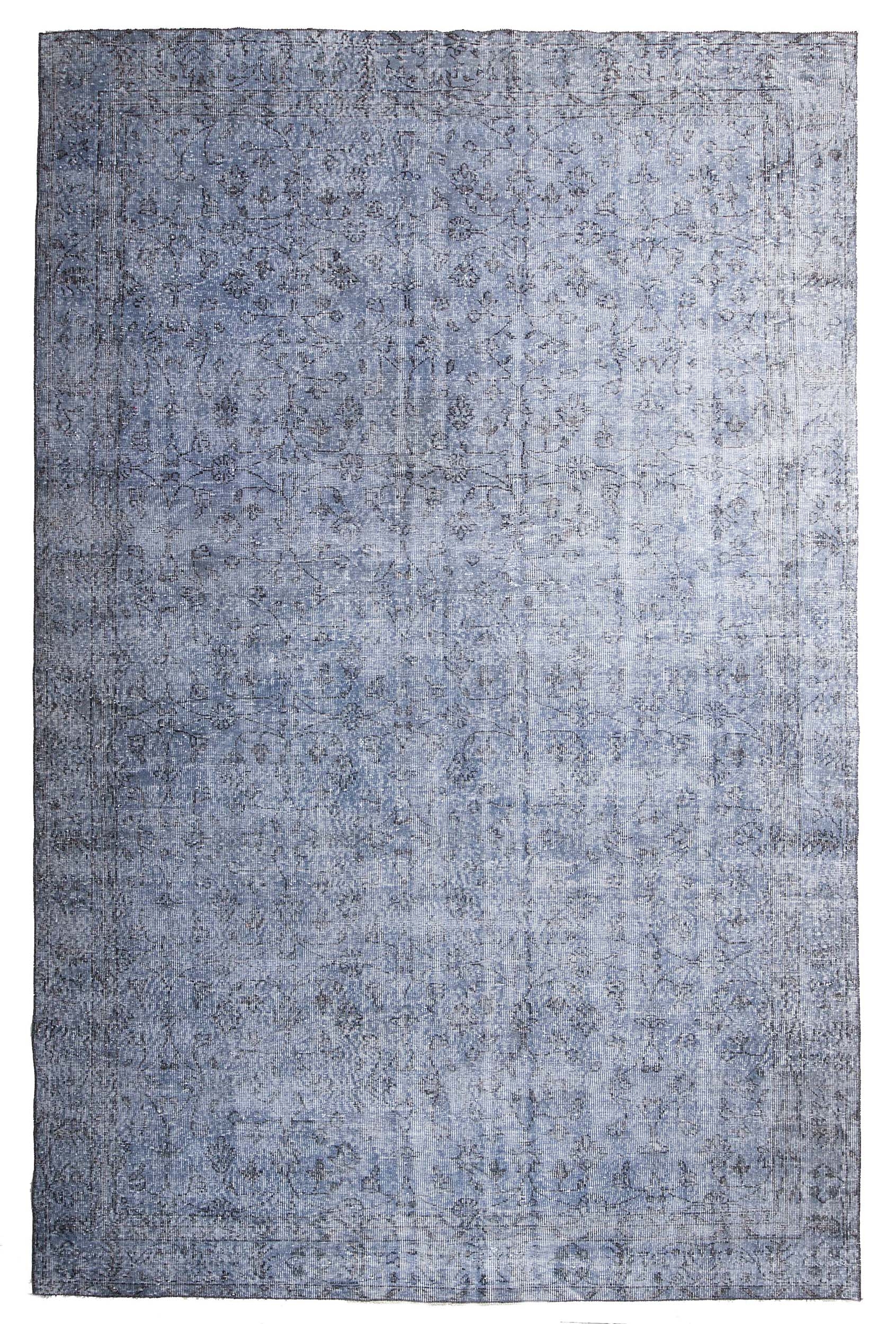 Foto: vintage recoloured rug kleur blauw 210x328cm