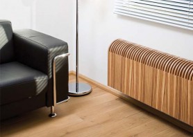 Foto : Duurzame houten radiator Jaga