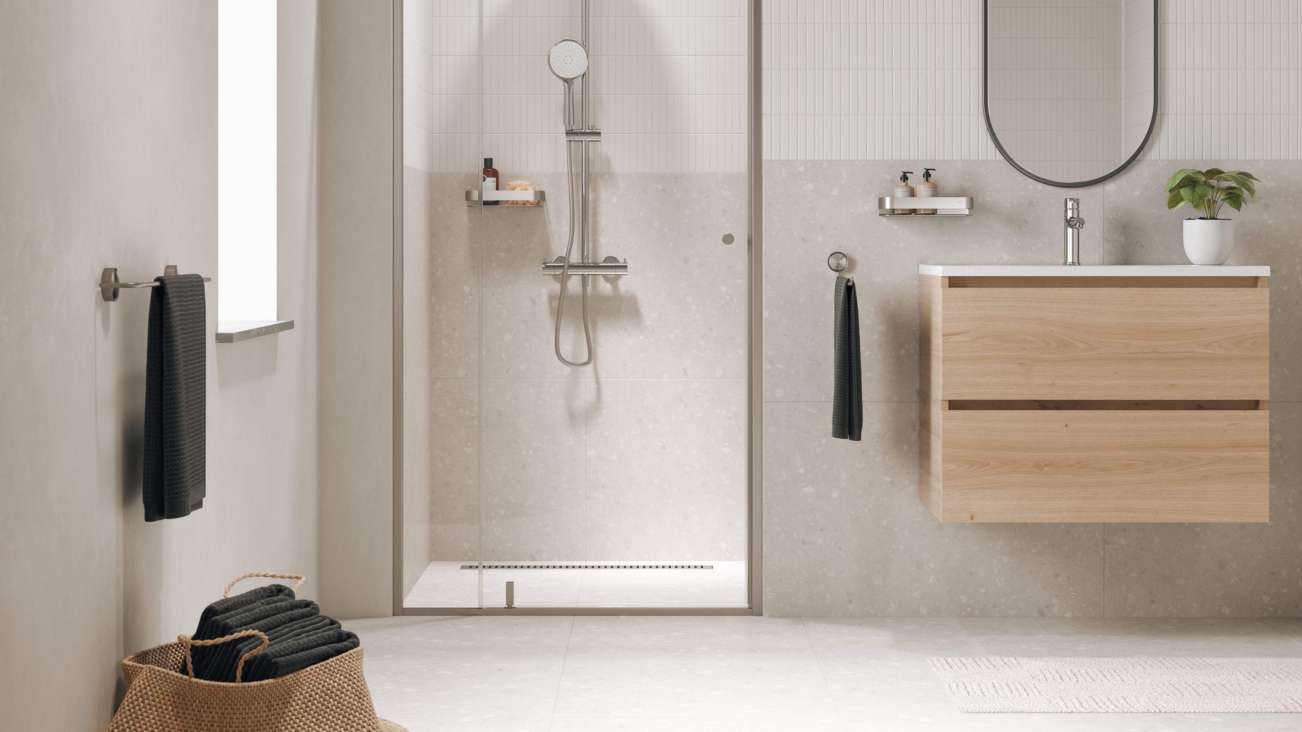 Foto : Badkameraccessoires monteren