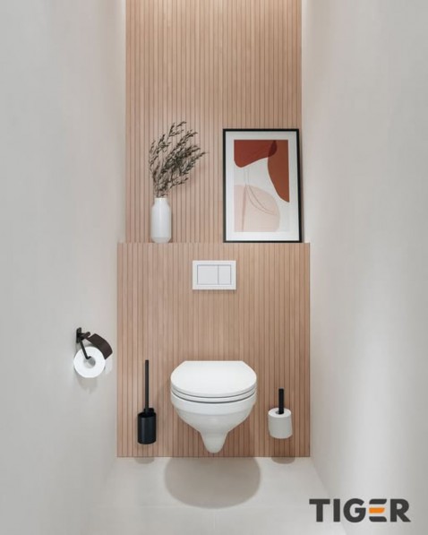 Foto : Beige als basis, zwart als statement