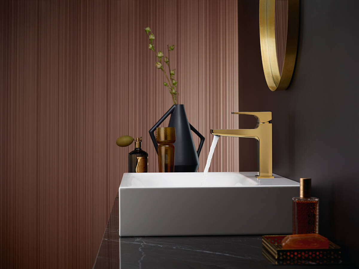 Foto: Wonennl Hansgrohe metropol 110 finishplus polished gold optic ambience 4x3