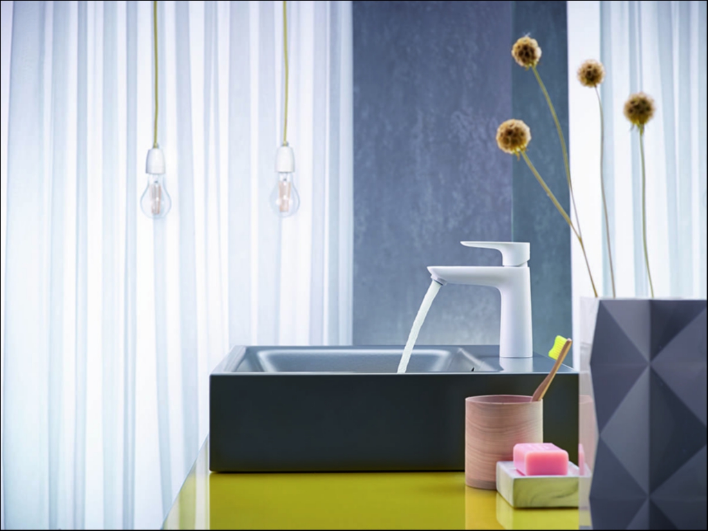 Foto: Wonennl Hansgrohe talis e 110 finishplus matt white ambience 4x3