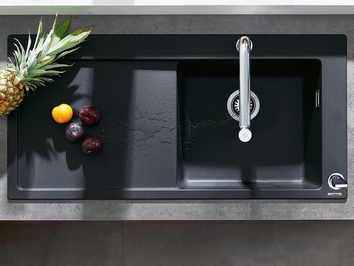 Foto: kitchen granite sink C51 F450 08 top view ambiance 4x3