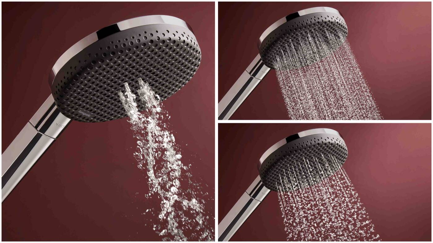 Foto: raindance alive handshowers composing of all spray types 16x9