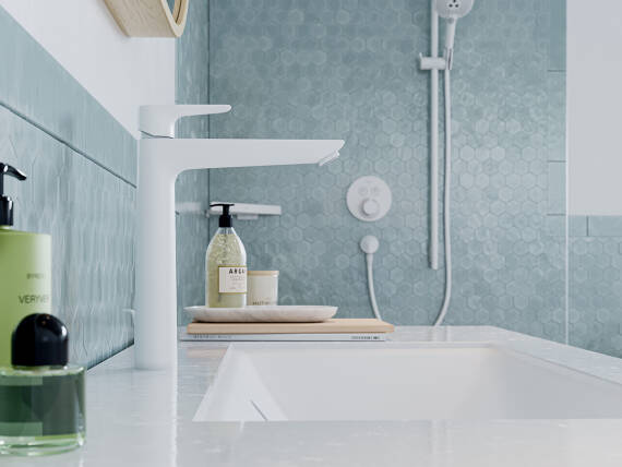 Foto: talis e 240 matt white basin ambiance 4x3