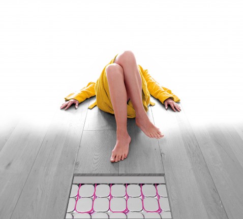 Foto : Ideale vloerverwarming voor houten vloer