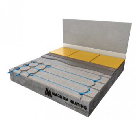 Foto : MAGNUM FiberBoard: Efficiënte droogbouw-oplossing voor vloerverwarming