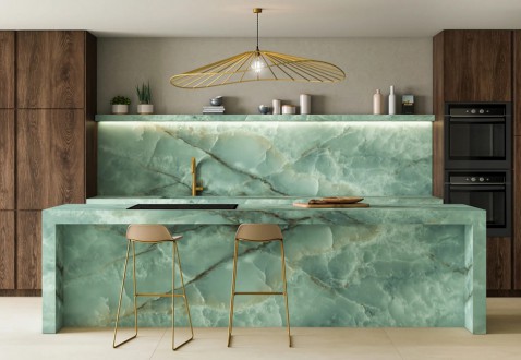 Foto : Ascale Onice Seagreen: de kleur van natuurlijke sereniteit